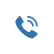 Blue phone handset icon with sound waves on a white circular background, indicating a call or phone communication.